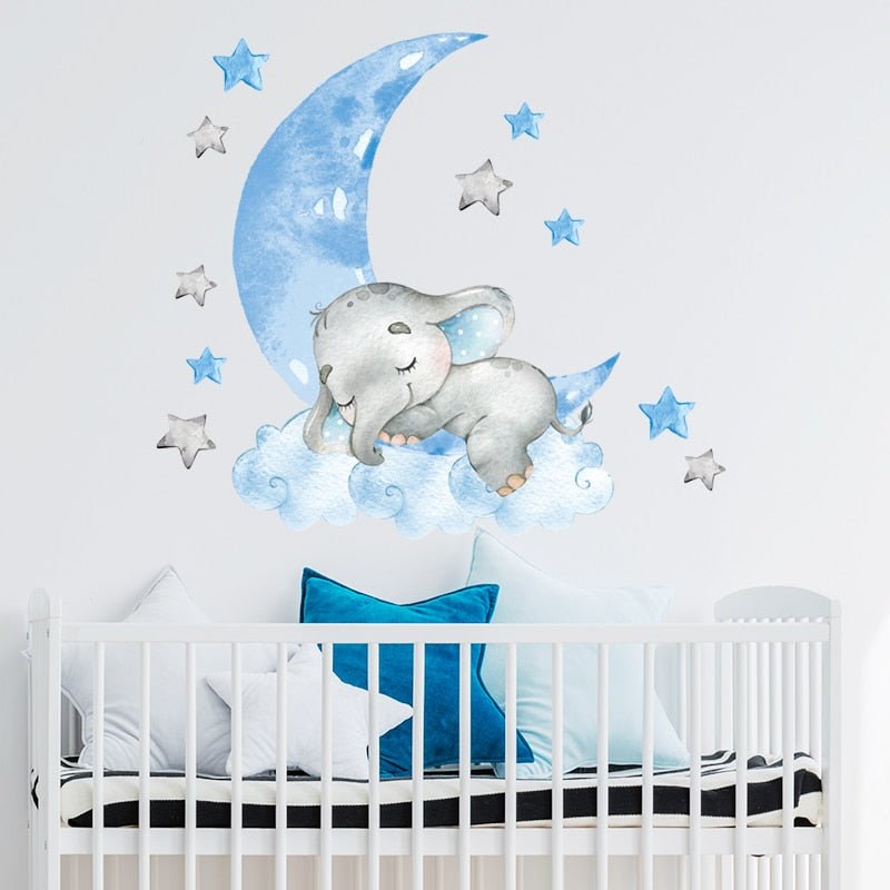 BabyElephant™ - Autocollants muraux pour chambre de bébé | bébé - DouxBébé City