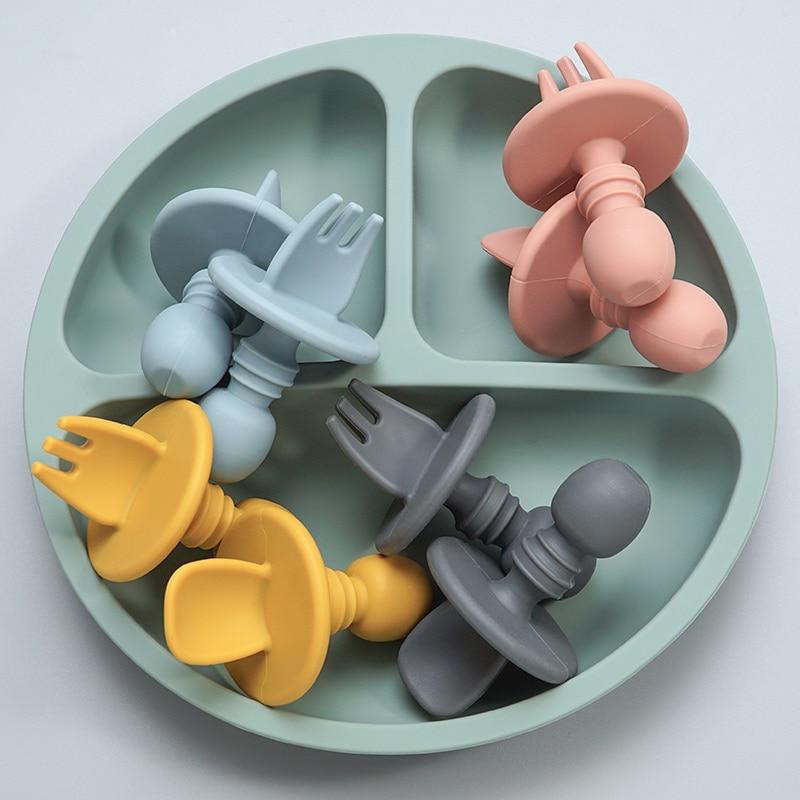 CuttieSpoon™ | Cuillère et fourchette pour bébé | Maman - DouxBébé City