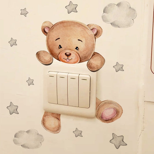 Stickybear™ - Sticker ourson décoratif | Chambre d'enfants - DouxBébé City